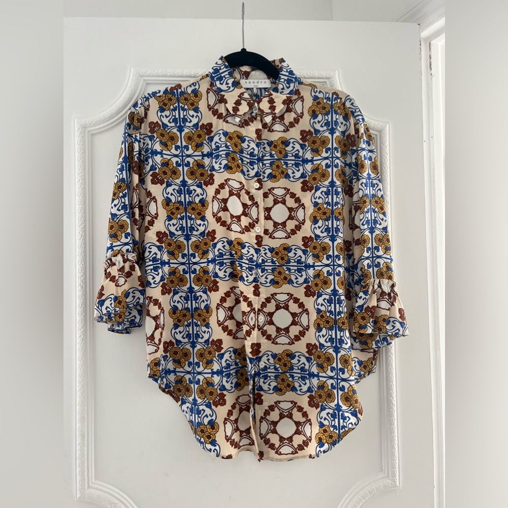 Worn once!!! SANDRO SIZE SMALL BLOUSE